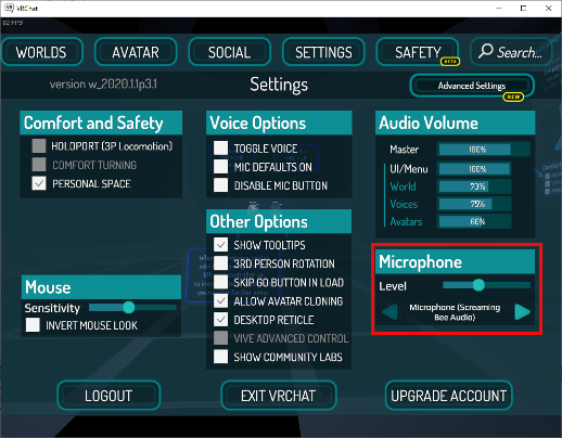 correct sound settings callnote