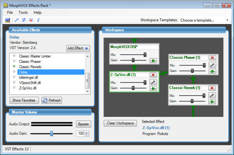 Vst effects rack for morphvox pro free download filehippo