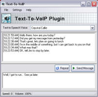 Text-To-VoIP Plug-in